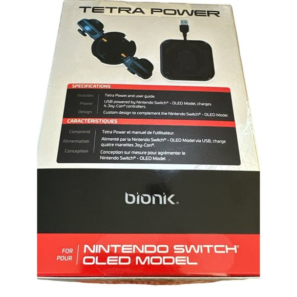 BIONIK BNK-9019 Nintendo Switch Tetra Power Quad Port Dock - Charges Controllers - Picture 7 of 7
